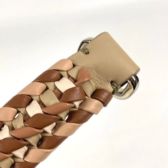 FENDI Strap you Striped Bicolor Bag Accessories Shoulder strap Leather Beige - Picture 7 of 14